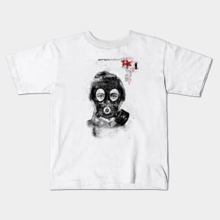 Gas Mask Man Kids T-Shirt